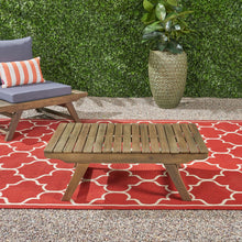 Load image into Gallery viewer, Outdoor Acacia Wood Coffee Table With Open Slat Design