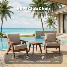 Load image into Gallery viewer, Outdoor Patio Club Chair With Sunbrella Cushions - Brown