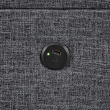 Load image into Gallery viewer, Camden - Power Sectional Sofa With Storage Ottoman And Built In Charging Ports - Gray