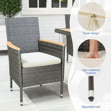 Load image into Gallery viewer, 5 Piece Patio Dining Set With Table