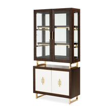 Load image into Gallery viewer, Belmont Place - Display Cabinet - White / Dark Brown