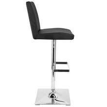 Load image into Gallery viewer, Captain - Contemporary Adjustable Barstool With Swivel - Black