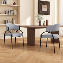 Load image into Gallery viewer, Contemporary Upholstered Dining Chairs With Metal Legs (Set of 2)