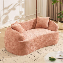 Load image into Gallery viewer, Curved 2 Person Compress Sofa With Armrests, Includes Pillows