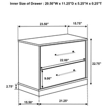 Load image into Gallery viewer, Edmondson - 2 Drawer Nightstand - Gray