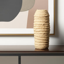 Load image into Gallery viewer, Mache Table Vase (608302) - Beige
