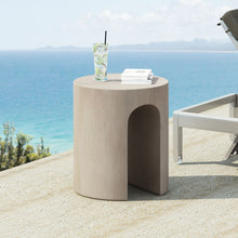 Load image into Gallery viewer, Outdoor Round With U Shape Side Table - Light Gray