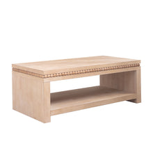 Load image into Gallery viewer, Modern Coffee Table With Beaded Trim