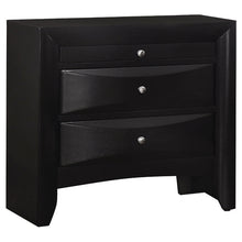 Load image into Gallery viewer, Vollenhove - 2 Drawer Nightstand With Pull Out Tray Storage Solution - Black