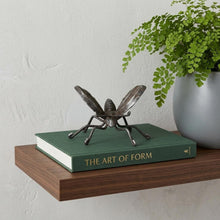 Load image into Gallery viewer, Butterfly Hand Painted Tabletop Sculpture - Black / Butter