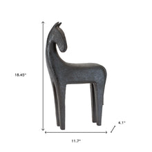 Load image into Gallery viewer, Poly Horse Tabletop Sculpture (Set of 2) (633978) - Black