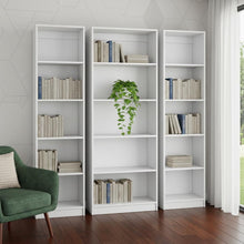 Load image into Gallery viewer, Five Tier Modular Bookcase (Set of 3) (546619) - White