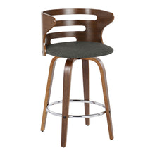 Load image into Gallery viewer, Cosini - Mid Century Modern Fixed Height Barstool With Swivel With Round Footrest (Set of 2)