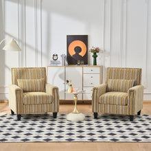 Load image into Gallery viewer, Accent Chair With Arms, Comfy Armchair For Living Room - Yellow