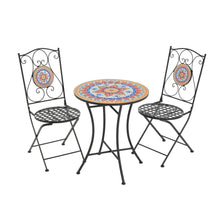 Load image into Gallery viewer, Lambert - Outdoor Chat Set - Black / Red
