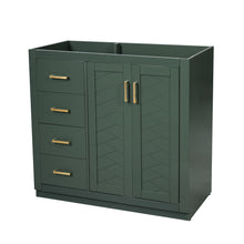 Load image into Gallery viewer, Retro Style Bathroom Vanity, 3 Drawers & Soft Closing Doors
