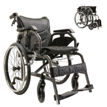 Load image into Gallery viewer, Premium Lightweight Foldable Transport Wheelchair For Adults