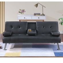 Load image into Gallery viewer, Adjustable Sofa With Fold Down Table And Cup Holders