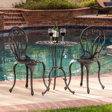 Load image into Gallery viewer, Thomas - 3 Pieces Cast Bistro Set - Black / Gold