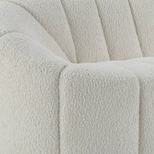 Load image into Gallery viewer, Sherpa Sofa With Black Legs - White