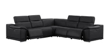 Load image into Gallery viewer, Leather Modular L Shaped Five Piece Corner Sectional - Black