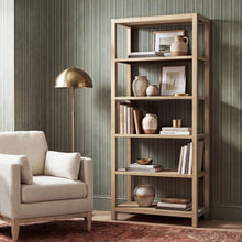 Load image into Gallery viewer, Ellis - 5 Shelf Open Frame Bookcase - Natural