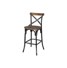 Load image into Gallery viewer, 43" Iron Bar Chair - Brown / Black