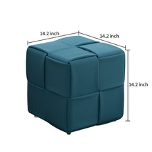 Load image into Gallery viewer, Modern Ottoman Foot Rest With Woven Design