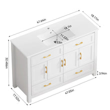 Load image into Gallery viewer, Bathroom Vanity With Sink Combo, 4 Soft Close Doors And 4 Drawers