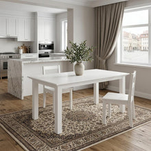 Load image into Gallery viewer, 71" White Solid Wood Dining Table