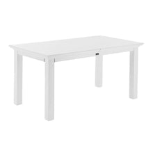 Load image into Gallery viewer, 79" White Solid Wood Butterfly Leaf Extending Dining Table
