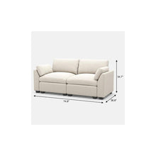 Load image into Gallery viewer, Modular Loveseat - Beige / Black