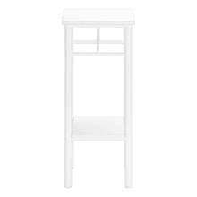 Load image into Gallery viewer, Square End Table With Shelf - White