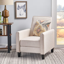 Load image into Gallery viewer, Upholstered Push Back Recliner Chair For Living Room
