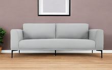 Load image into Gallery viewer, Black Legs Sofa - Light Gray