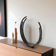 Load image into Gallery viewer, Modern Abstract Tabletop Sculpture (392518) - Black