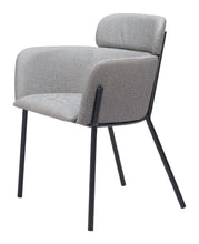 Load image into Gallery viewer, Upholstered Faux Leather Dining Arm Chairs (Set of 2) - Gray