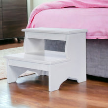 Load image into Gallery viewer, Wood Step Stool - White