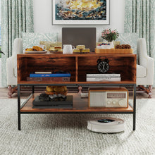 Load image into Gallery viewer, Flip-Top Coffee Table With Storage Lift-Top Design With Hidden Compartment - Black