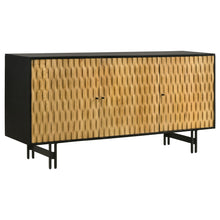 Load image into Gallery viewer, Madrid - 3 Door Accent Cabinet Doors - Natural / Black
