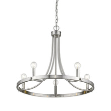 Load image into Gallery viewer, Candle Style Five Light Dimmable Chandelier - Silver