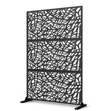 Load image into Gallery viewer, Three Panel Screen Room Divider (562873) - Black