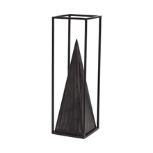 Load image into Gallery viewer, Framed Pyramid Sculpture - Black