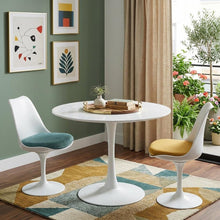 Load image into Gallery viewer, 36" White Metal Dining Table
