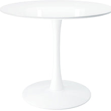 Load image into Gallery viewer, 36" White Metal Dining Table