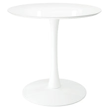 Load image into Gallery viewer, 32" White Metal Dining Table