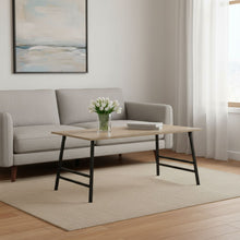Load image into Gallery viewer, Metal Coffee Table - Taupe And Black