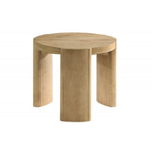 Load image into Gallery viewer, 21" Kepler Drift Round End Table, Living Room 1 Piece Sofa Side Table With Curved Legs - Driftwood