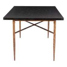 Load image into Gallery viewer, 72" Wood And Steel Dining Table - Black