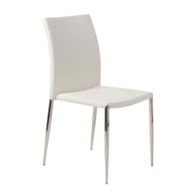 Load image into Gallery viewer, Upholstered Faux Leather Dining Side Chair (Set of 2) - White